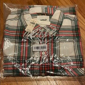 Brand New Aerie Off-Duty Flannel Pajama Shirt